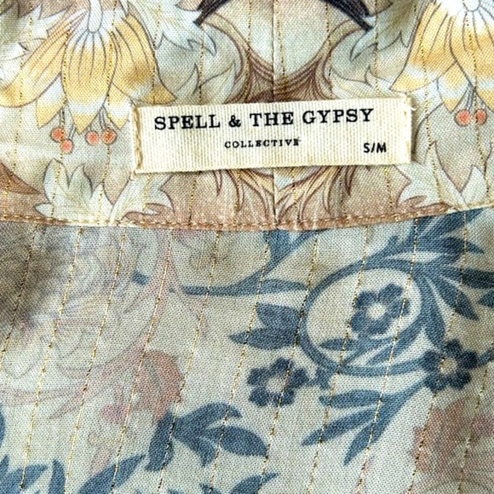 EUC Spell Vintage Oasis Short Kimono in Pearl size small - Picture 14 of 16